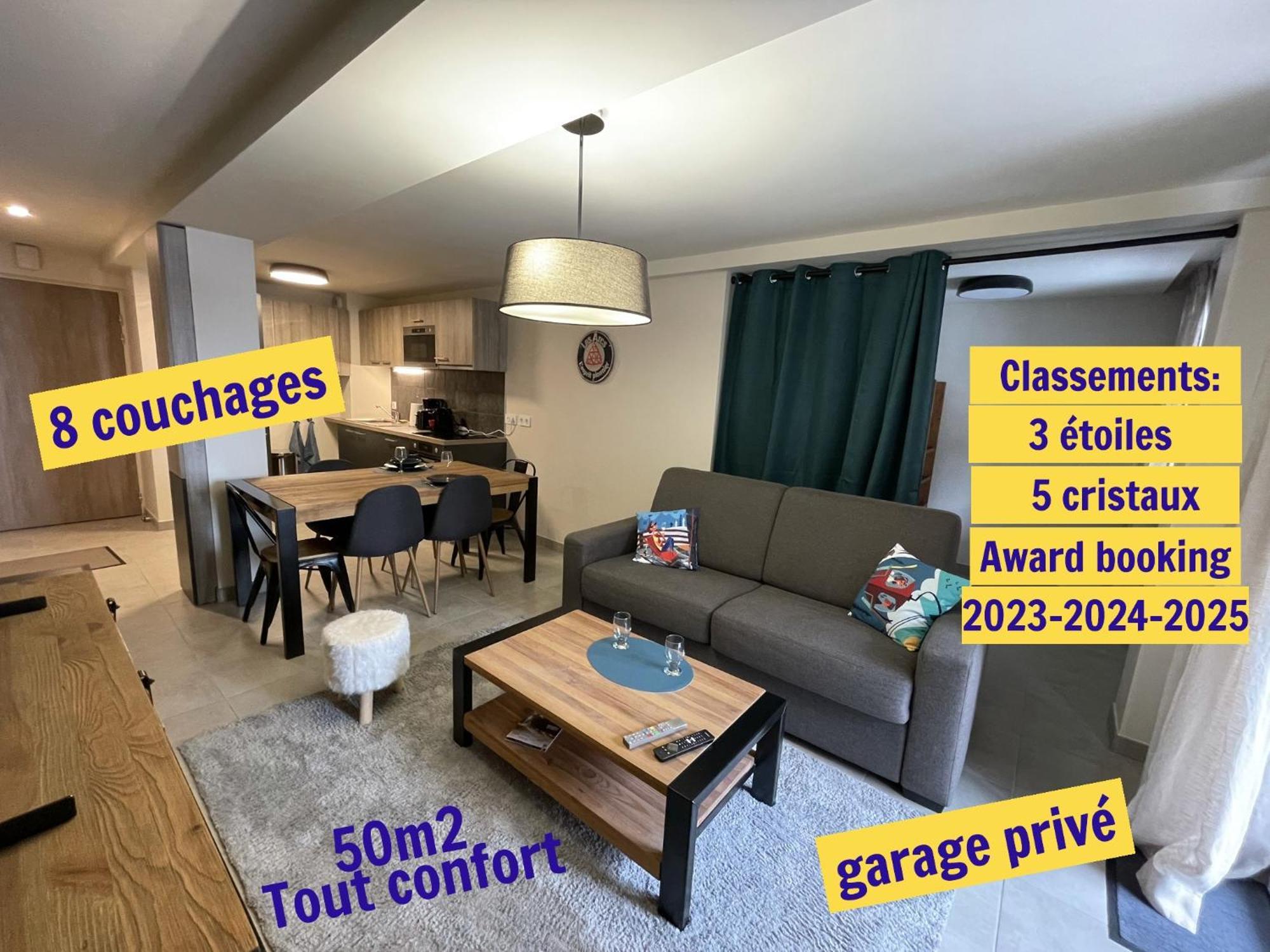 Arc 1800 Appartement 6-8 Pers,5 Cristaux, Avec Garage Les Arcs  Eksteriør billede